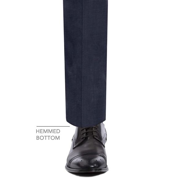 NWT Calvin Klein Men's Slim Fit Suit Separates, Solid Medium Blue, 32W x 34L - Picture 6 of 7